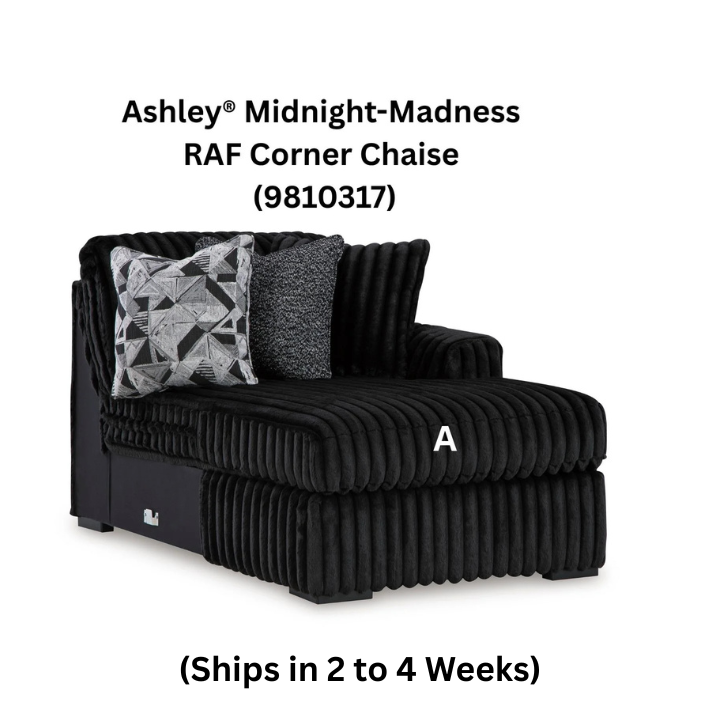 Ashley® Midnight-Madness RAF Corner Chaise Replacement Cover Only ...