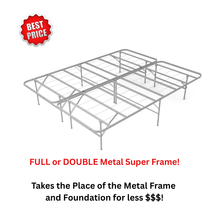 FULL or DOUBLE SIZE Metal Super Frame! | Athens Furniture.com