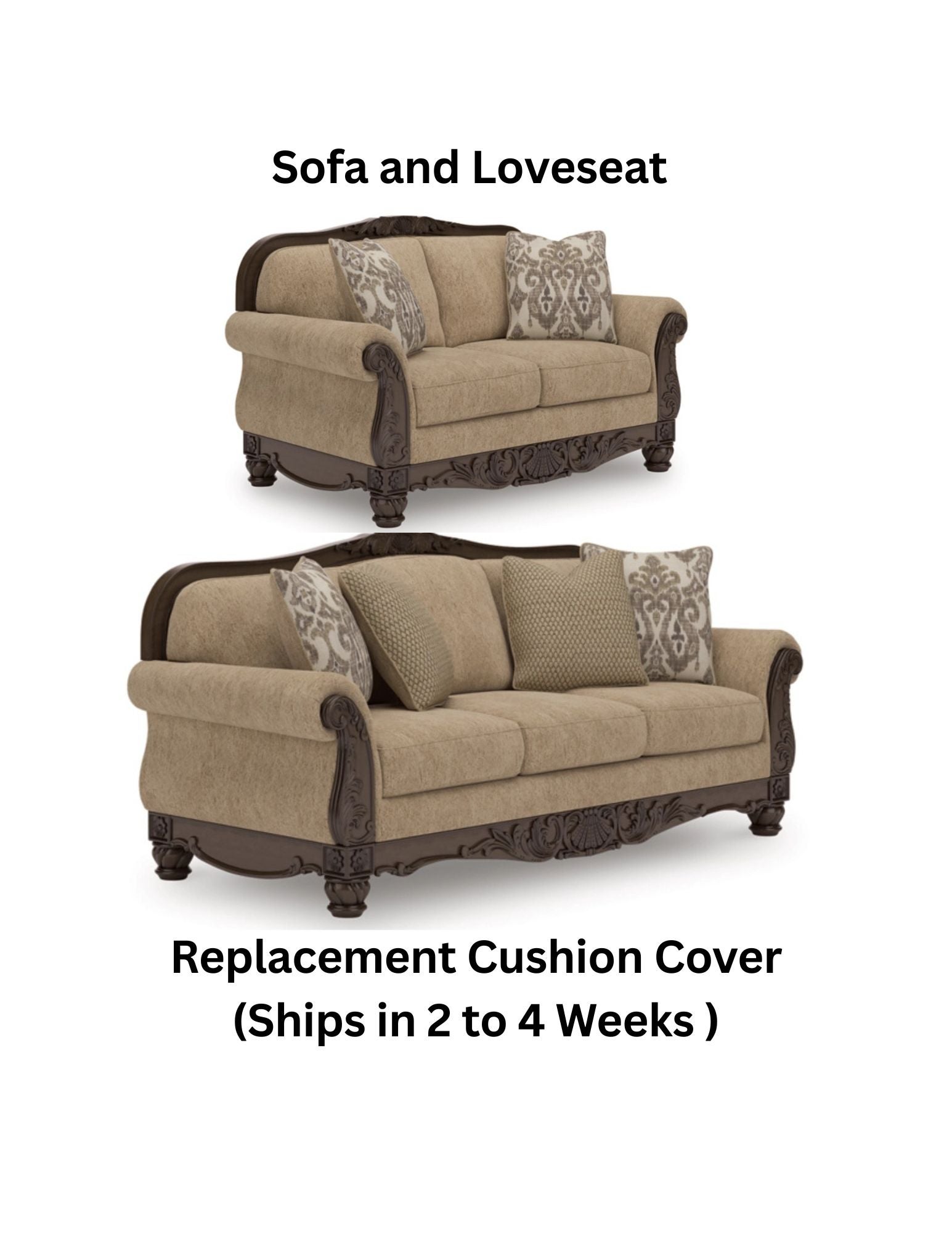 Ashley® Chelsworth Golden Replacement Cushion Cover, Sofa
