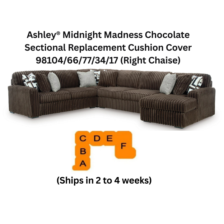Ashley® Midnight Madness Chocolate Sectional Replacement Cushion