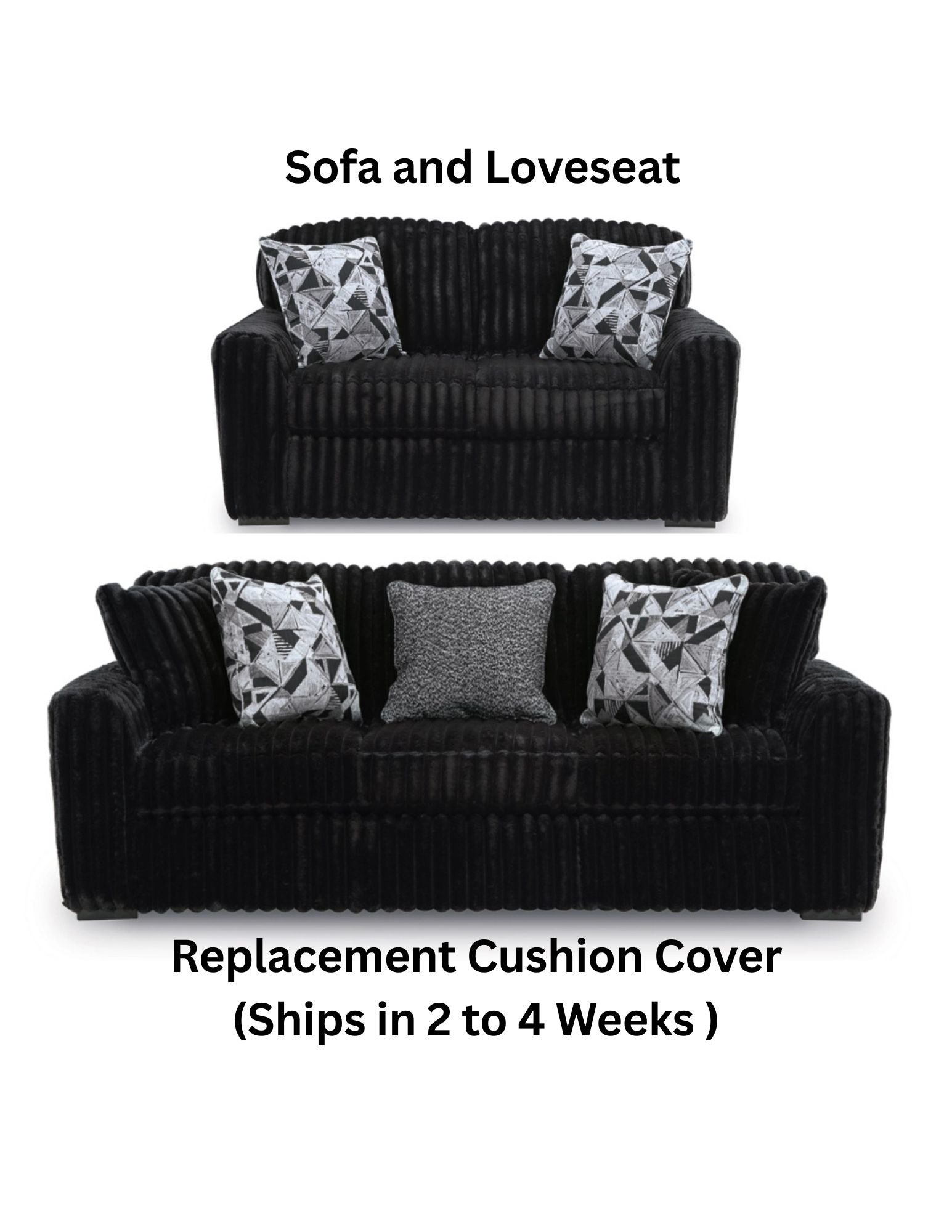 Ashley® Midnight-Madness Onyx Replacement Cushion Cover, Sofa