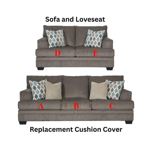 Ashley Dorsten Slate Replacement Cushion Cover 7720438 Sofa or 7720435 Loveseat Athens Furniture